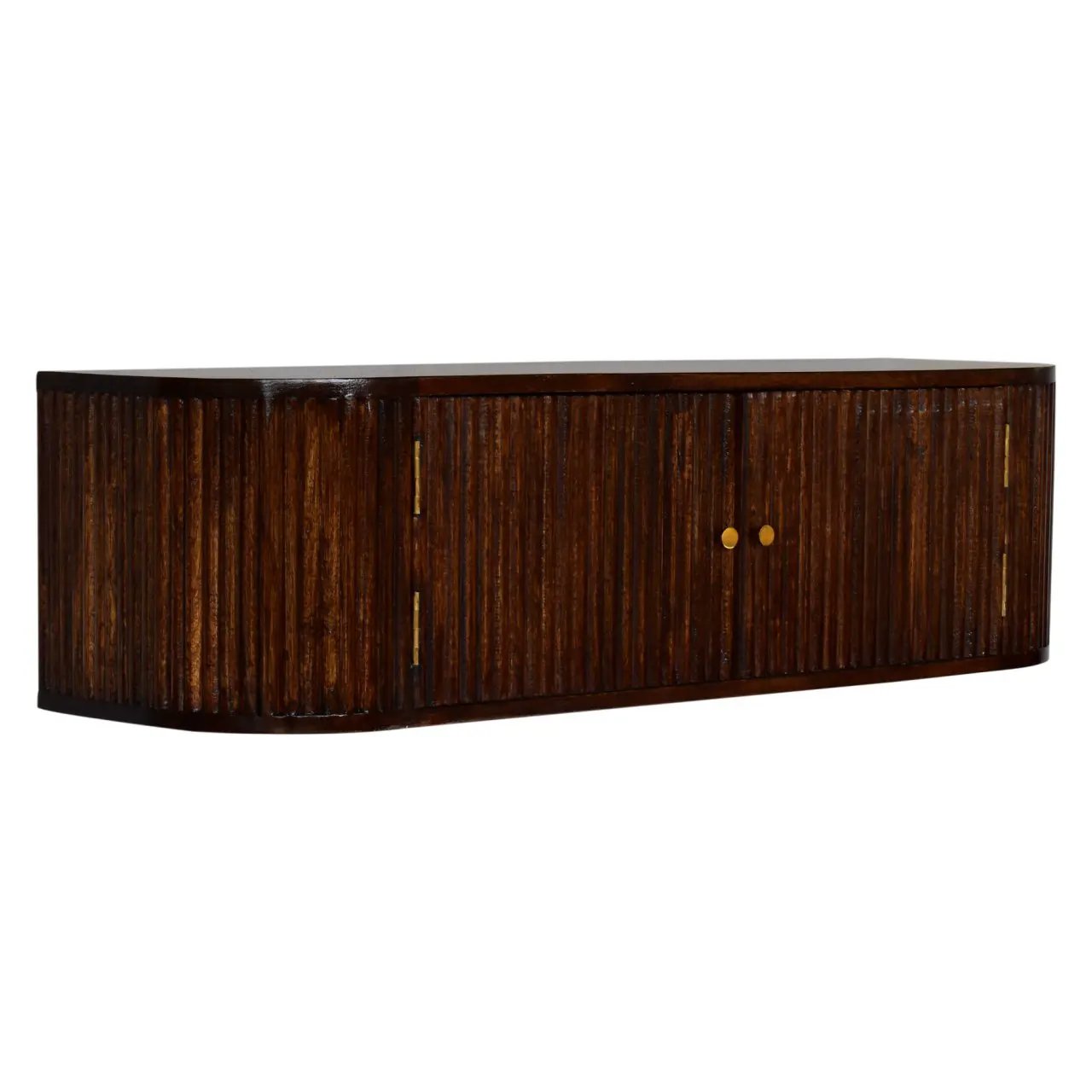 Solid Wood Chunky Chestnut Floating Bedside Table by HouseOfZazla