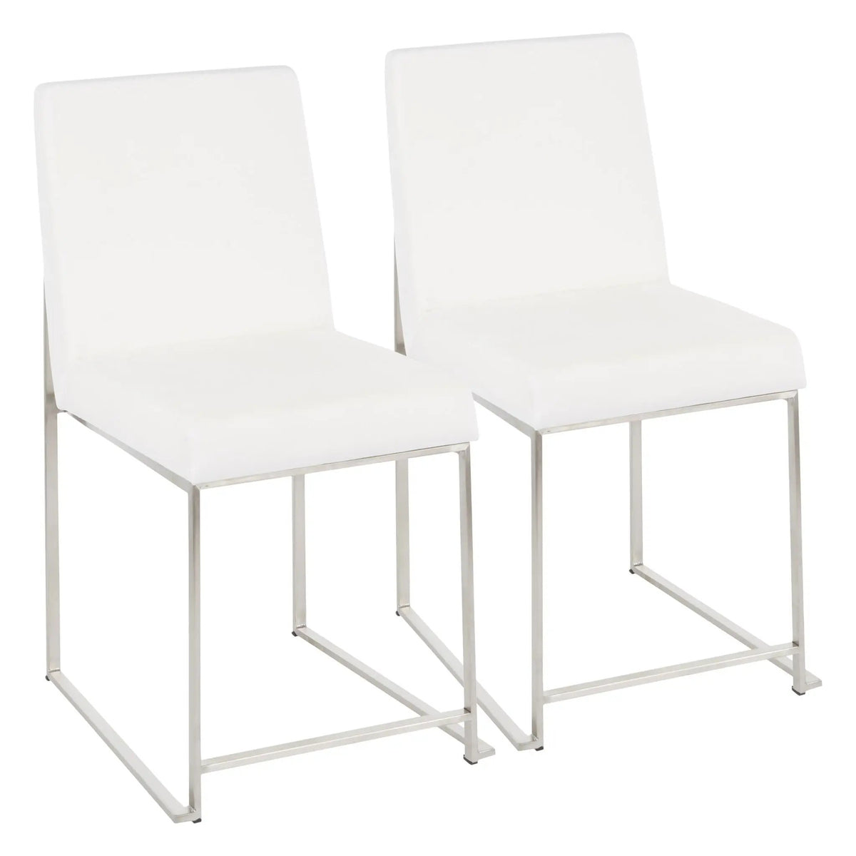 Fuji - Contemporary Modern Elegance High Back Dining Chair (Set of 2) by HouseOfZazla