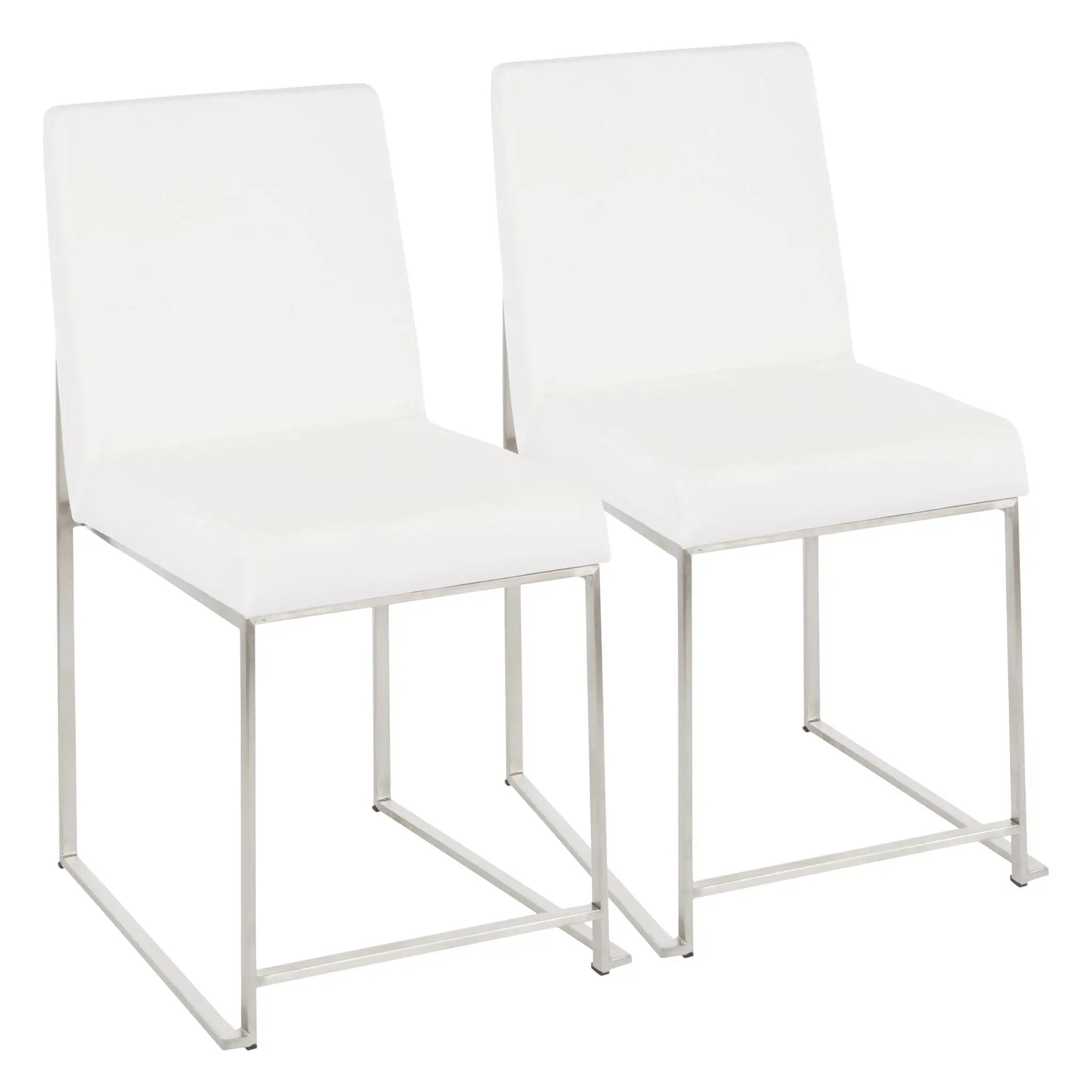 Fuji - Contemporary Modern Elegance High Back Dining Chair (Set of 2) by HouseOfZazla