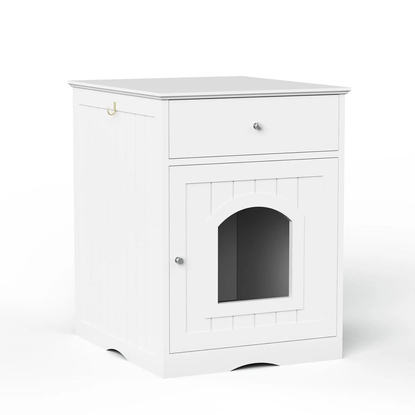 Pet House Cat Litter Box Enclosure With Drawer, Side Table by HouseOfZazla