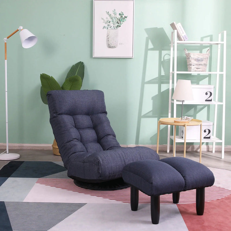 Adjustable Japanese Reclining Floor Chair Sofa With Metal Frame For Living Room by Unique Piece Furniture