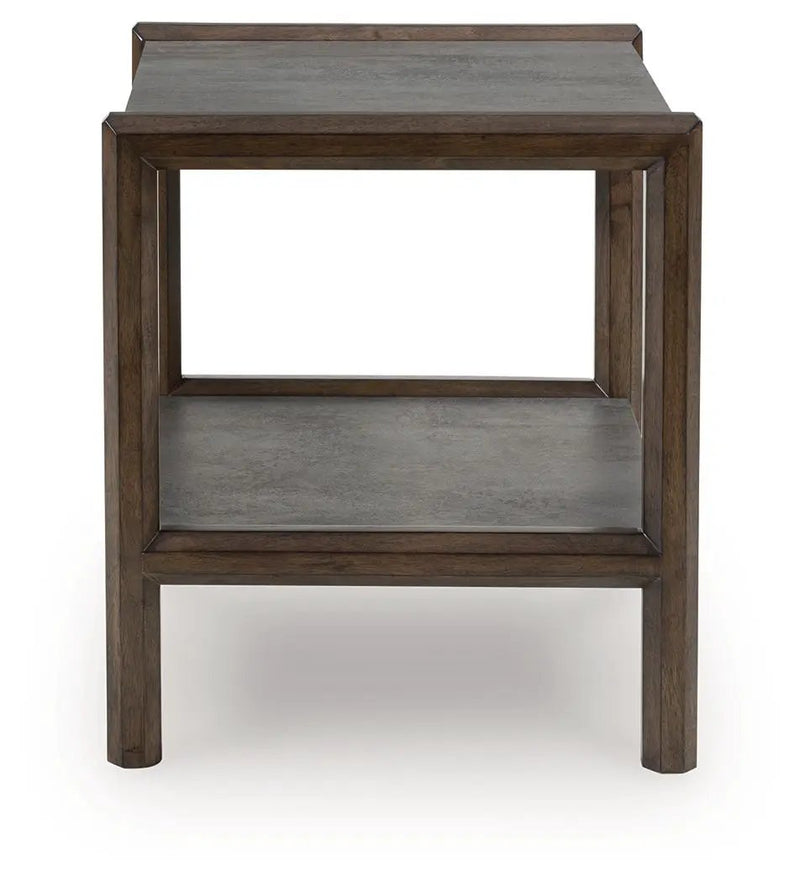 Kallenny - Rectangular End Table - Brown / Gray by Unique Piece Furniture