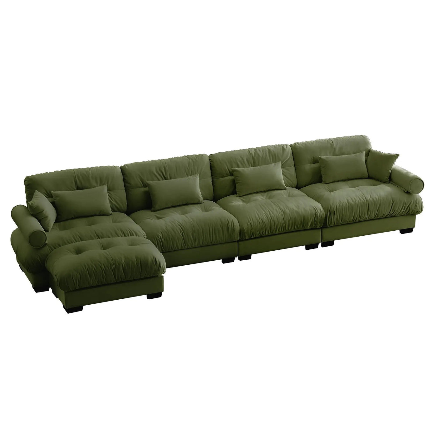 Super Comfort Oversized Modular Sectional Sofa With Movable Ottoman by HouseOfZazla