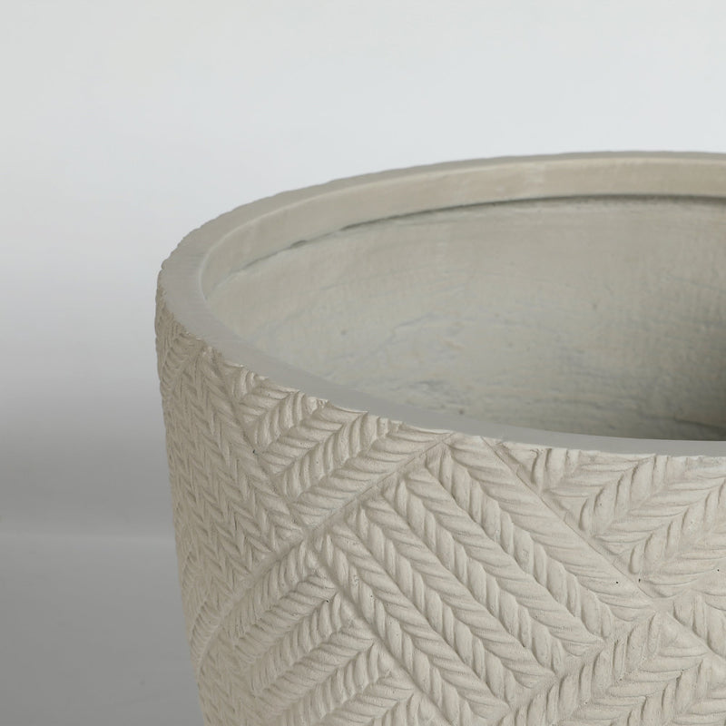 Round Concrete Planter Set of 2 by HouseOfZazla
