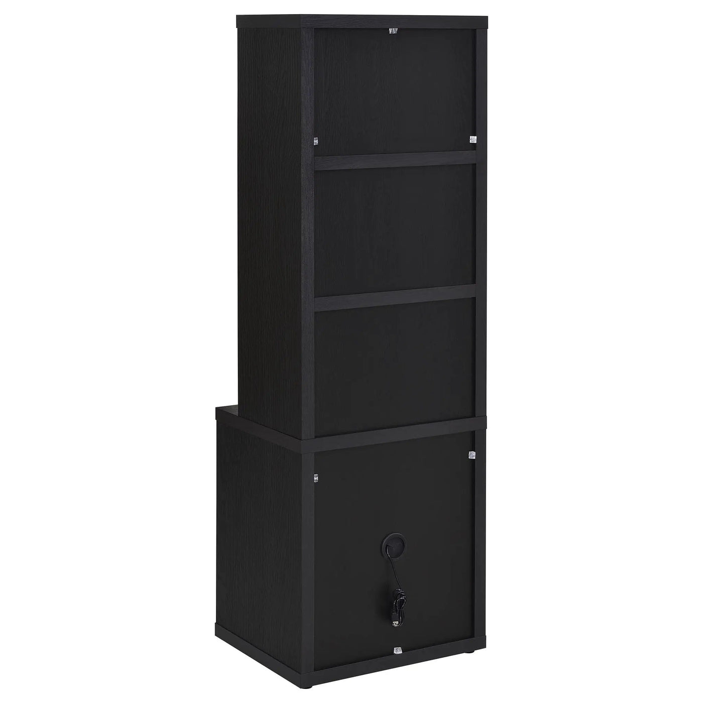 Geary - 3 Shelf Bookcase With USB Charging And Lockable Top Drawer by HouseOfZazla