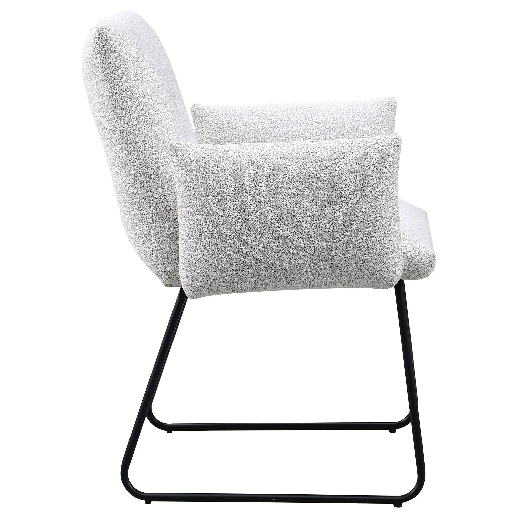 Donica - Upholstered Dining Arm Chair (Set of 2) - Light Gray by HouseOfZazla