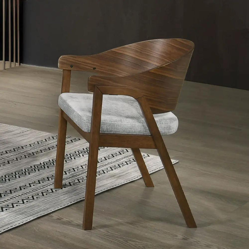 Hoyte - Arm Chair (Set of 2) - Walnut by Unique Piece Furniture