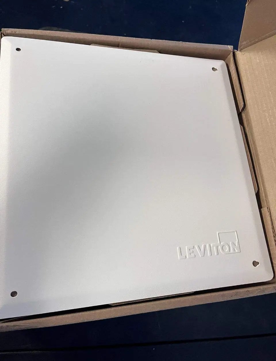 Open Box Leviton (Brand Rating: 4.5/5) © 14 in. Structured Media Enclosure and Flush Mount Cover, White 47605-140 by Selzalot