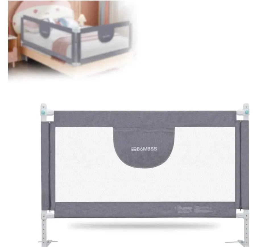 MBQMBSS 52" Bed Rail for Toddlers, Baby Bed Guard Rails - Fit for Wide Side of Full Size Bed, Extra Tall Safety Bedrails for Kids, Adjustable Height, by Selzalot