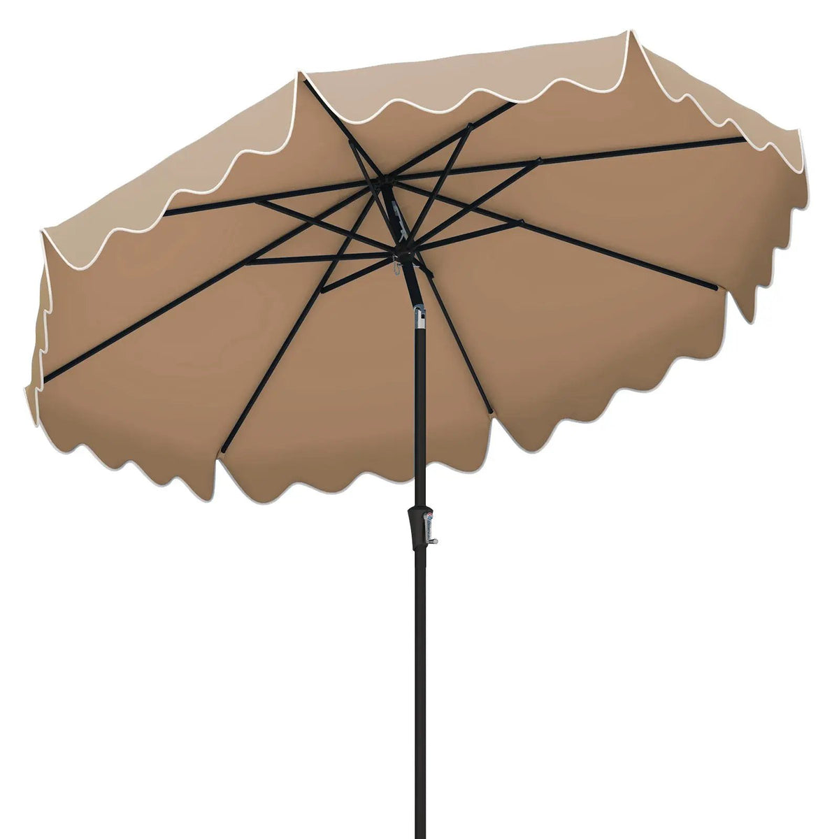 9 Feet Patio Umbrella with Crank Handle and Push Button Tilt by DirectDeals