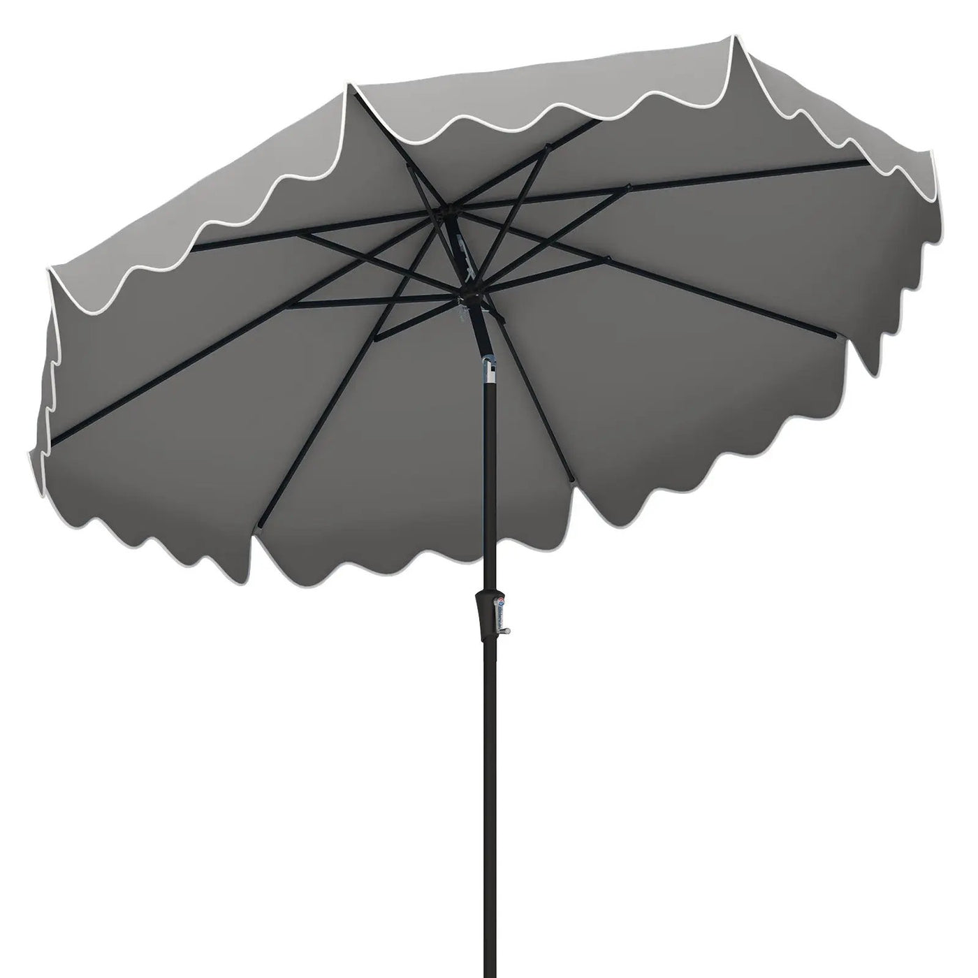 9 Feet Patio Umbrella with Crank Handle and Push Button Tilt by DirectDeals