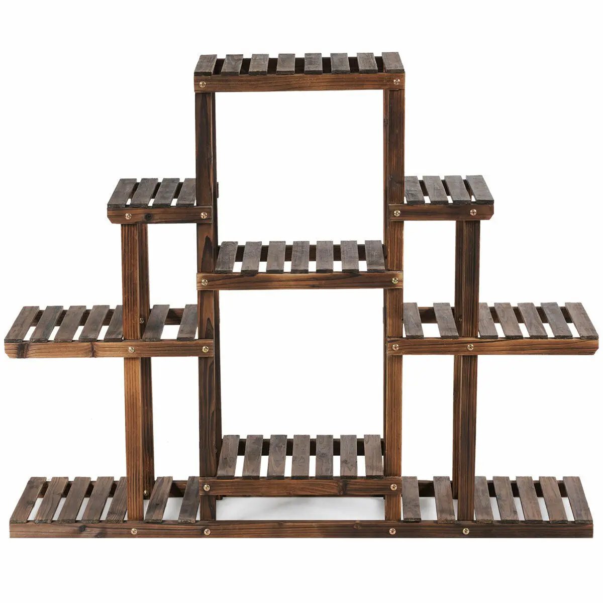 6-Tier Flower Wood Stand Plant Display Rack Storage Shelf by DirectDeals