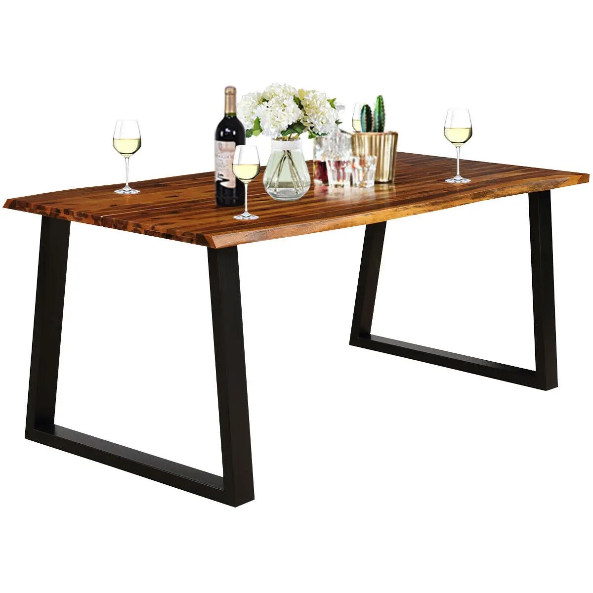 Rectangular Acacia Wood Dining Table by DirectDeals