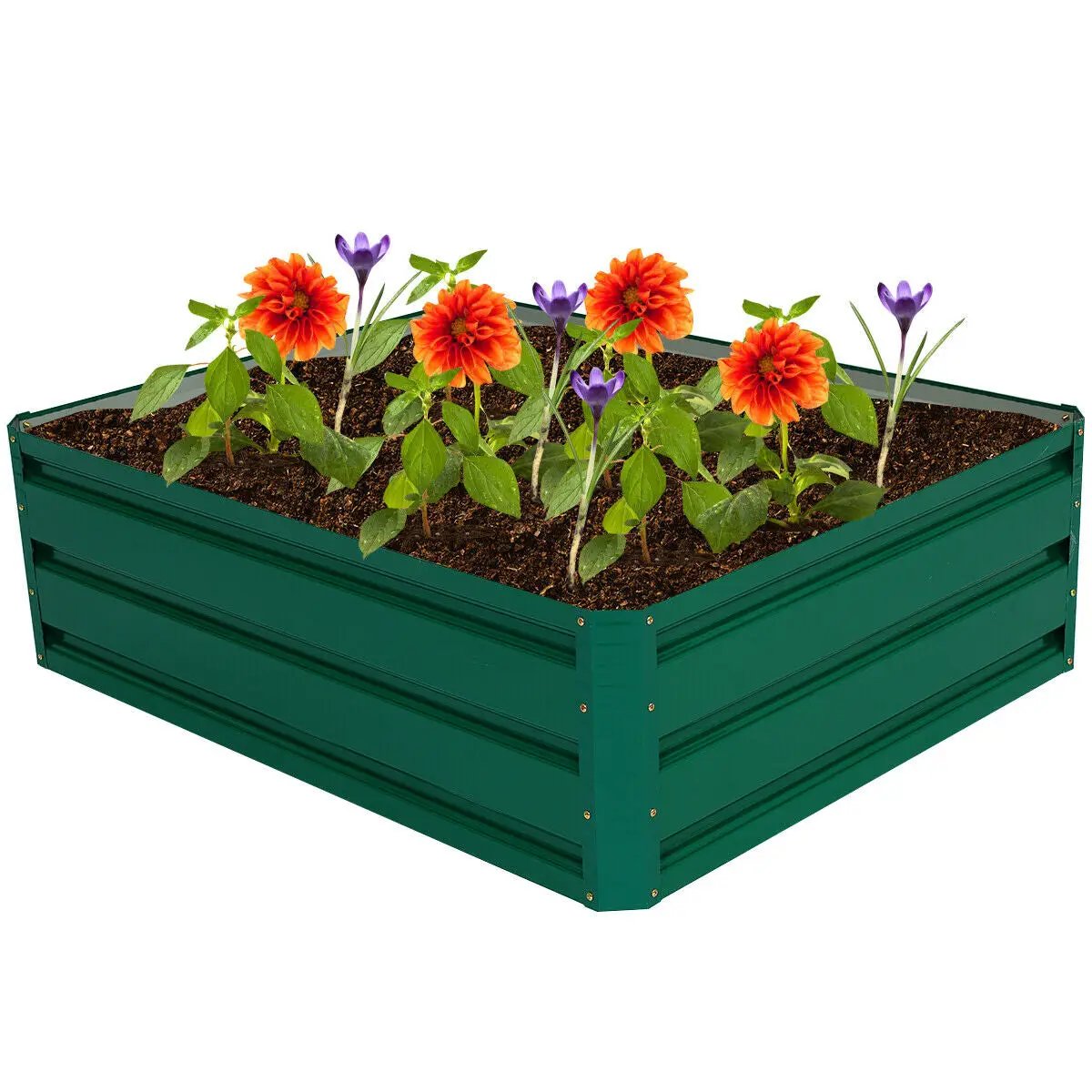 Raised Garden Bed 40x32 Inch Steel Planter Box by DirectDeals