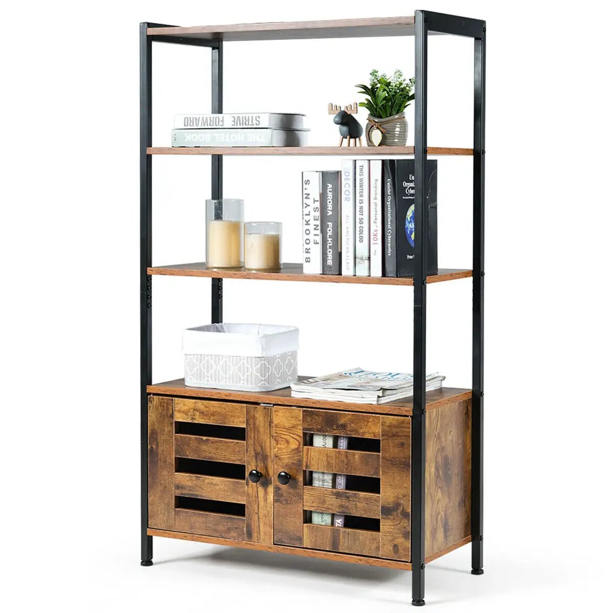 Industrial Storage Shelf with 2 Shutter Doors by DirectDeals