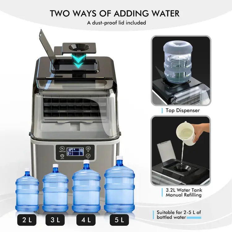 Portable Ice Maker with Scoop & Basket by DirectDeals