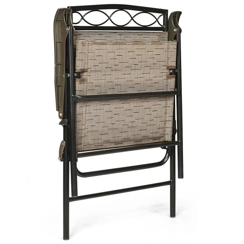 Set of 4 Patio Folding Chairs by DirectDeals