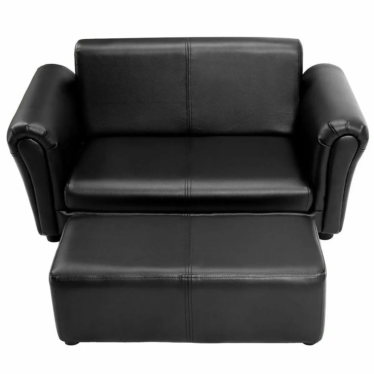 Soft Kids Double Sofa with Ottoman by DirectDeals