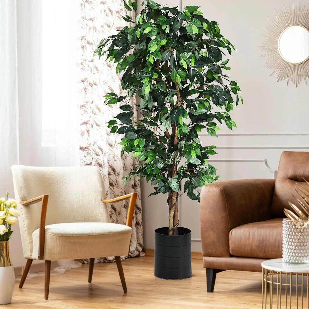6 Feet Artificial Ficus Silk Tree by DirectDeals