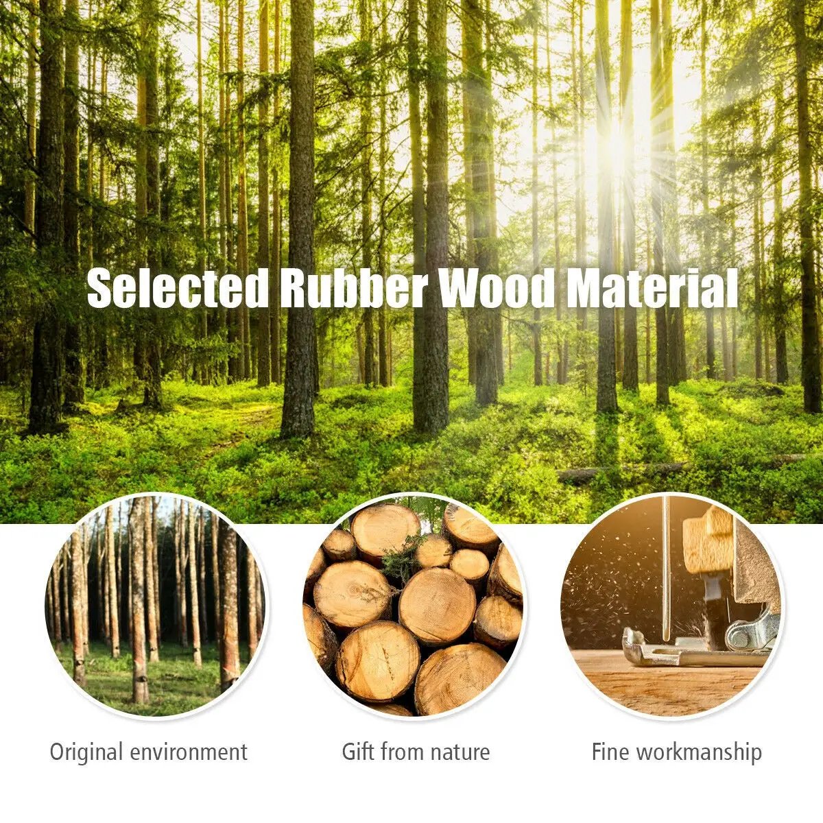 Adjustable Wooden Tree Coat Rack with 8 Hooks by DirectDeals