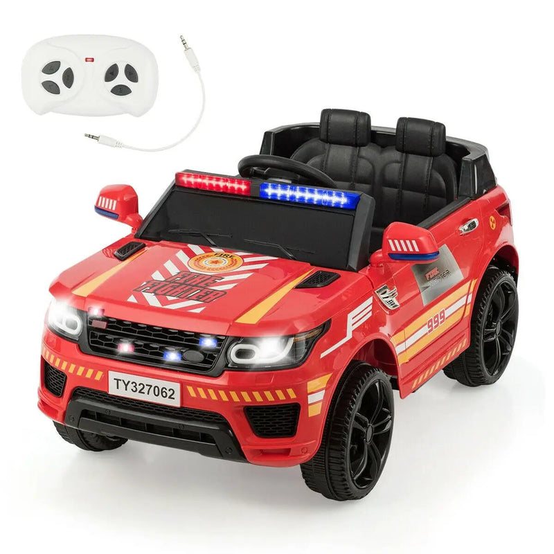 12V Kids Electric Ride On Car with Remote Control-Red by DirectDeals
