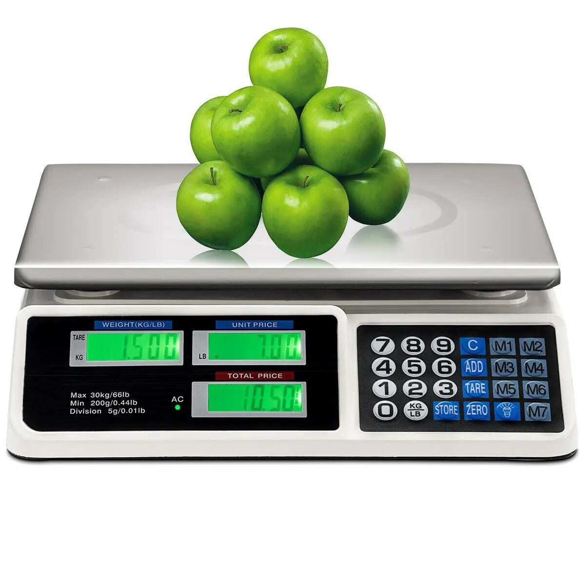 66 lbs Electronic Price Computing Scale with LCD Screen Display by DirectDeals