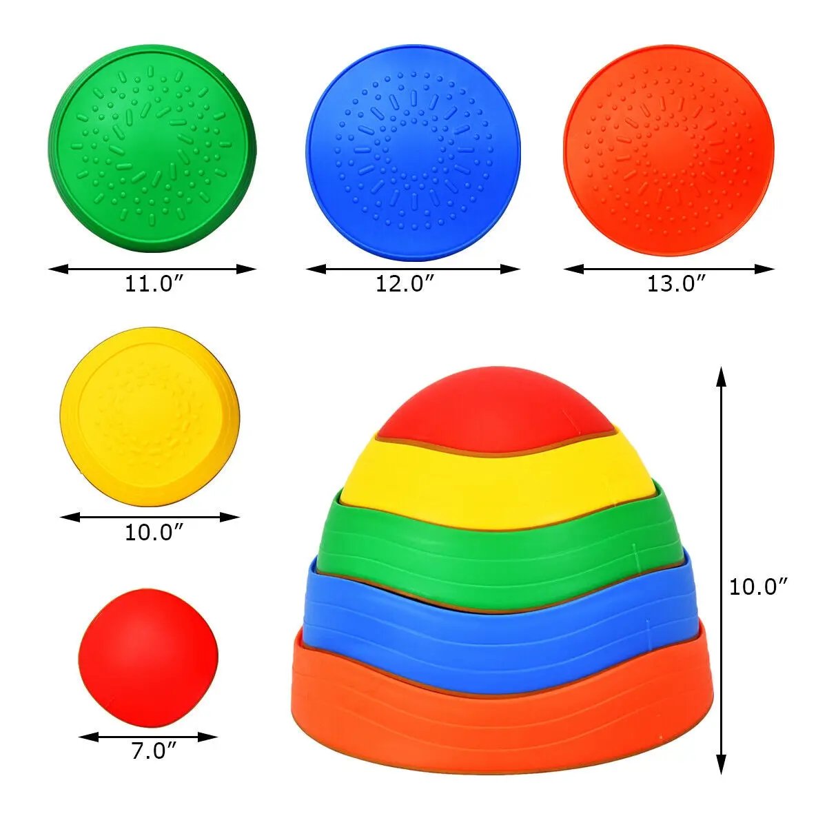 5 Pieces Kids Balance Stepping Stones by DirectDeals
