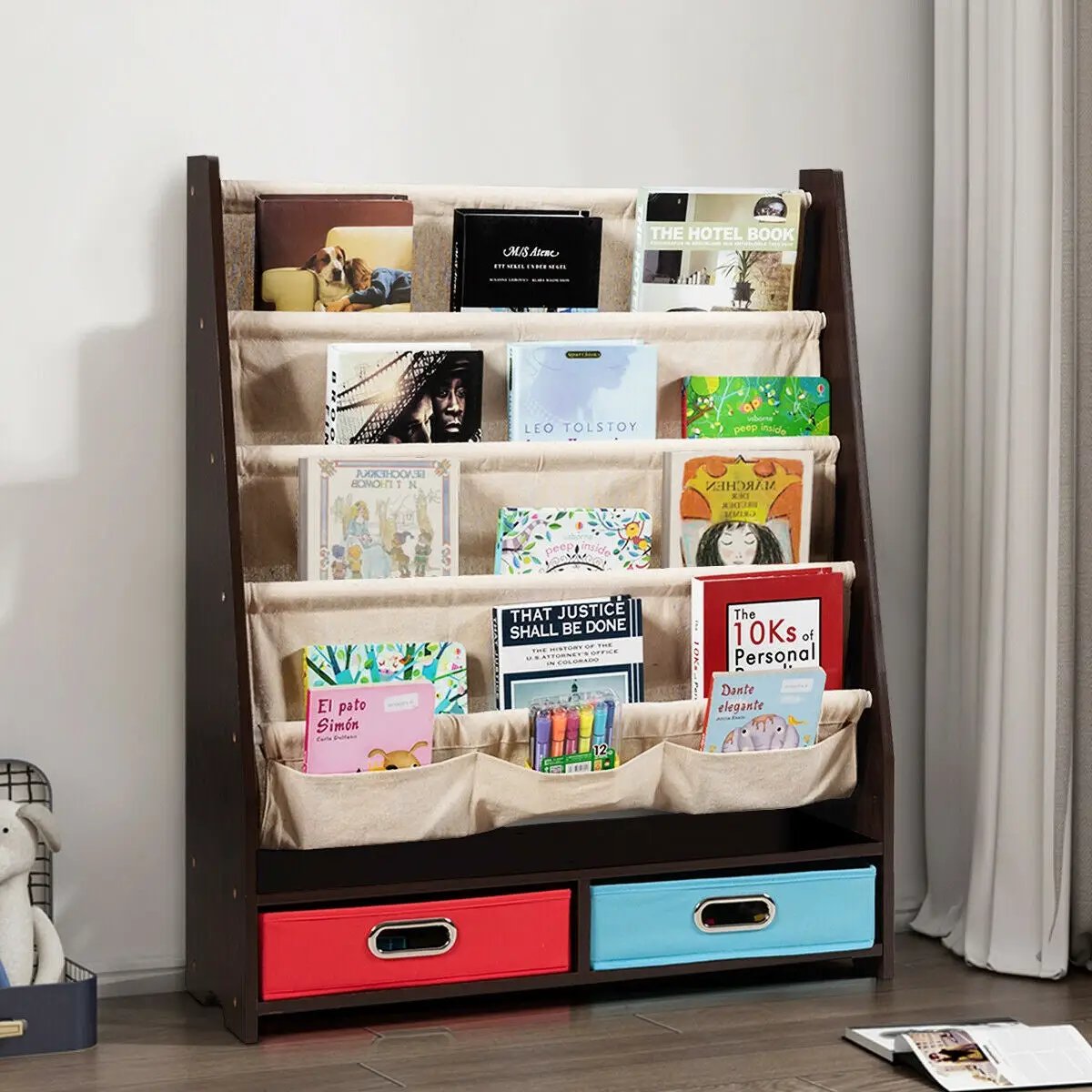 Kids Book and Toys Organizer Shelves by DirectDeals