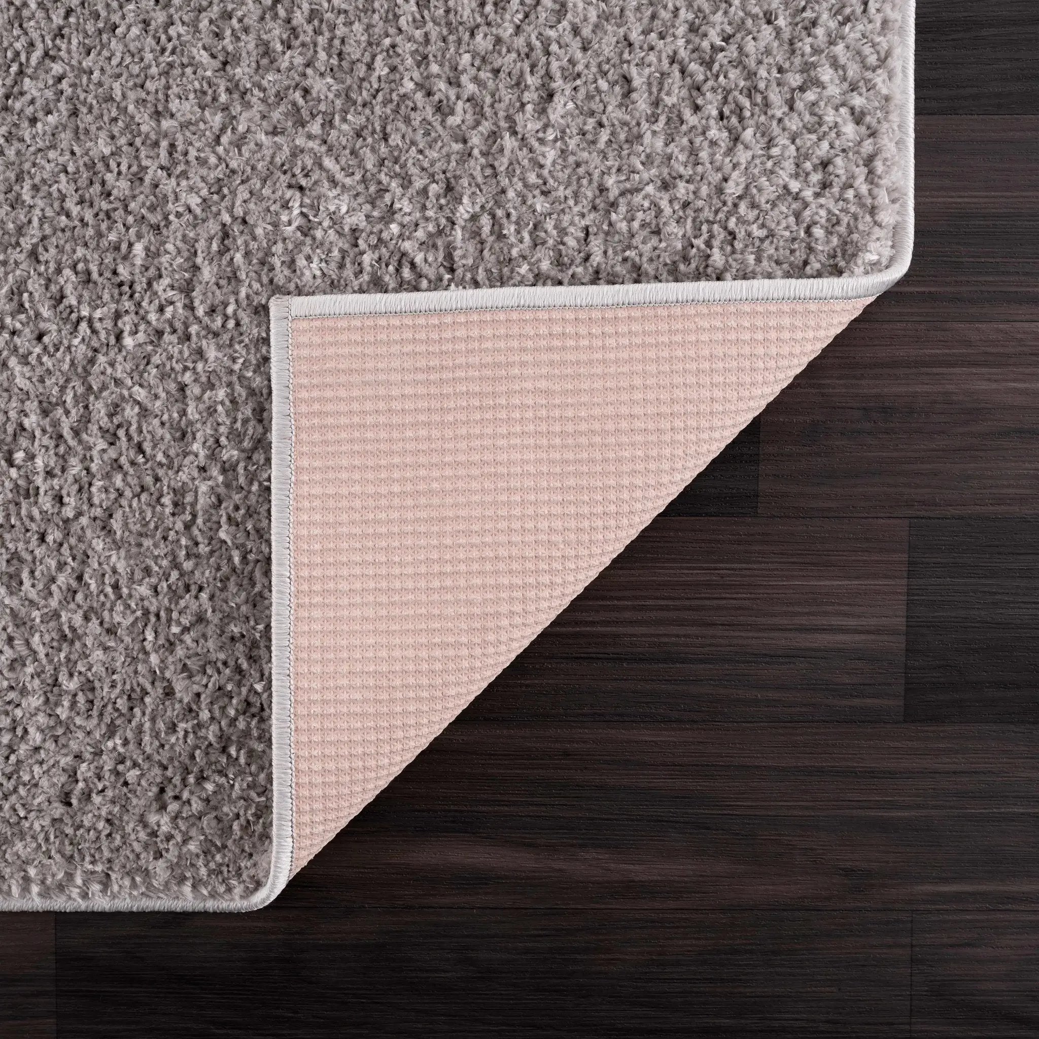 Judy Solid Gray Washable Shag Rug - Clearance by Boutique Rugs