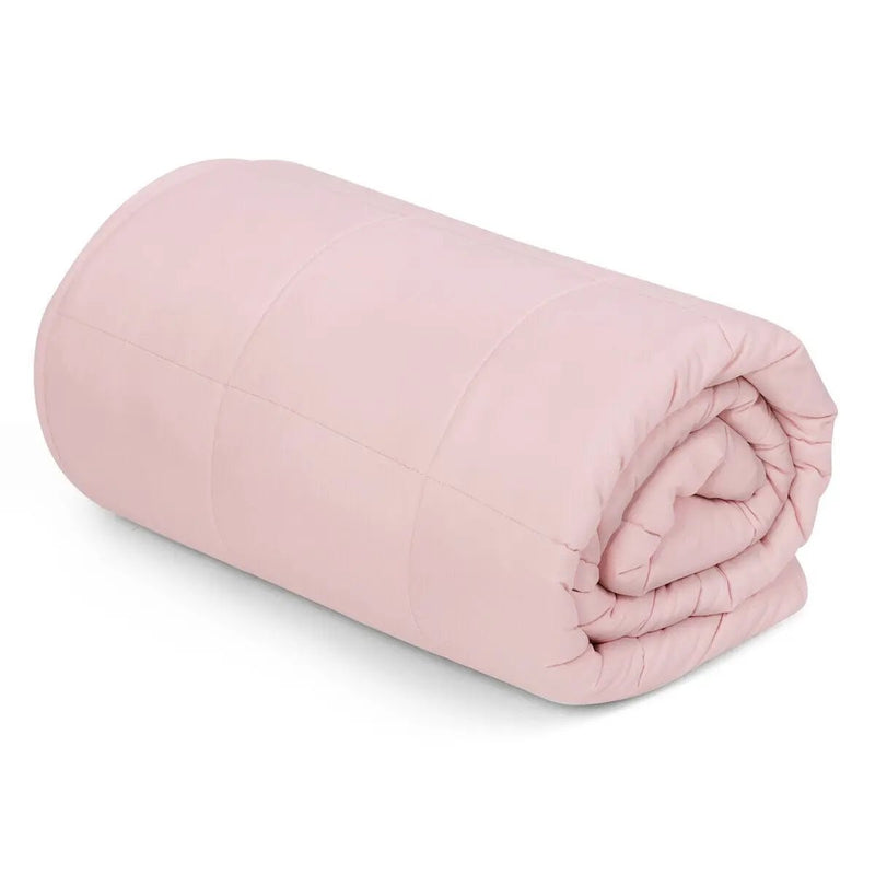 3 Piece 7lbs Heavy Weighted Blanket-Pink by DirectDeals