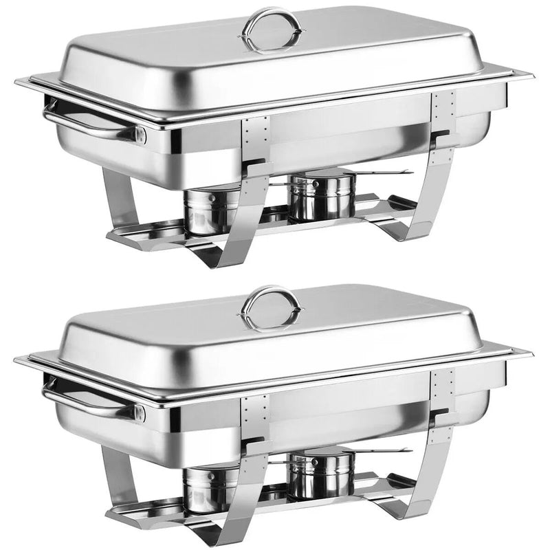 2 Packs Stainless Steel Full-Size Chafing Dish by DirectDeals
