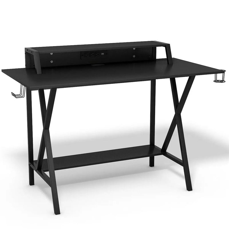 All-in-One Professional Gaming Desk with Cup and Headphone Holder by DirectDeals