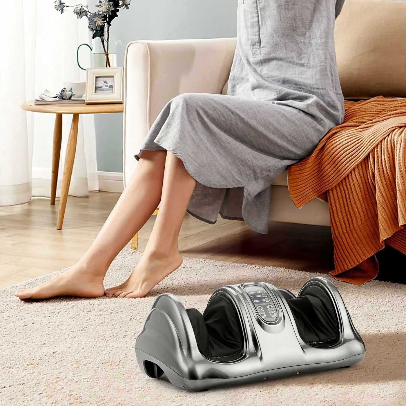 Therapeutic Shiatsu Foot Massager with High Intensity Rollers by DirectDeals
