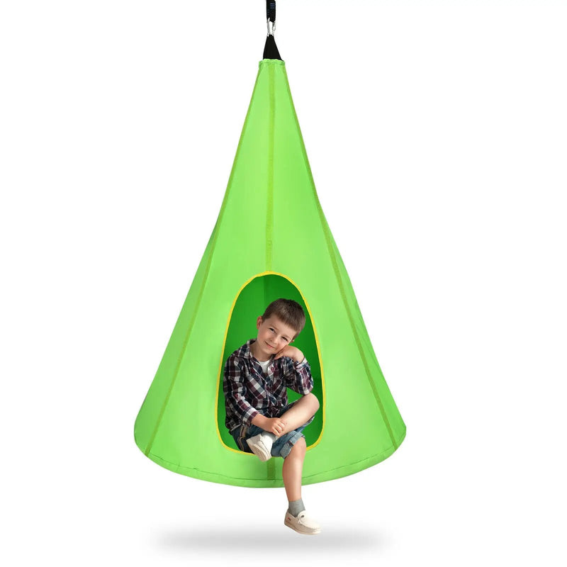 40 Inch Kids Nest Swing Chair Hanging Hammock Seat for Indoor Outdoor by DirectDeals
