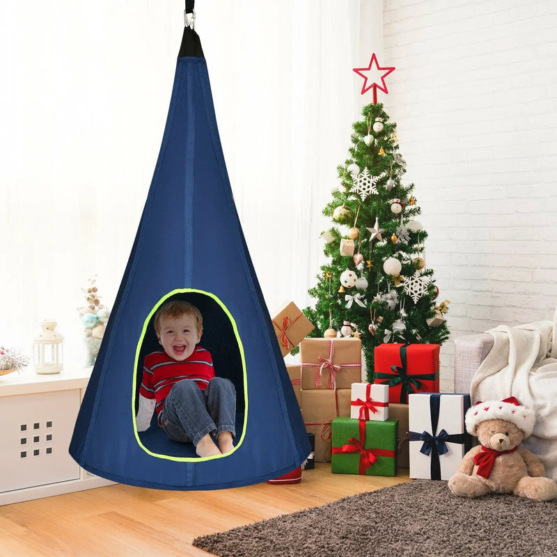 40 Inch Kids Nest Swing Chair Hanging Hammock Seat for Indoor Outdoor by DirectDeals