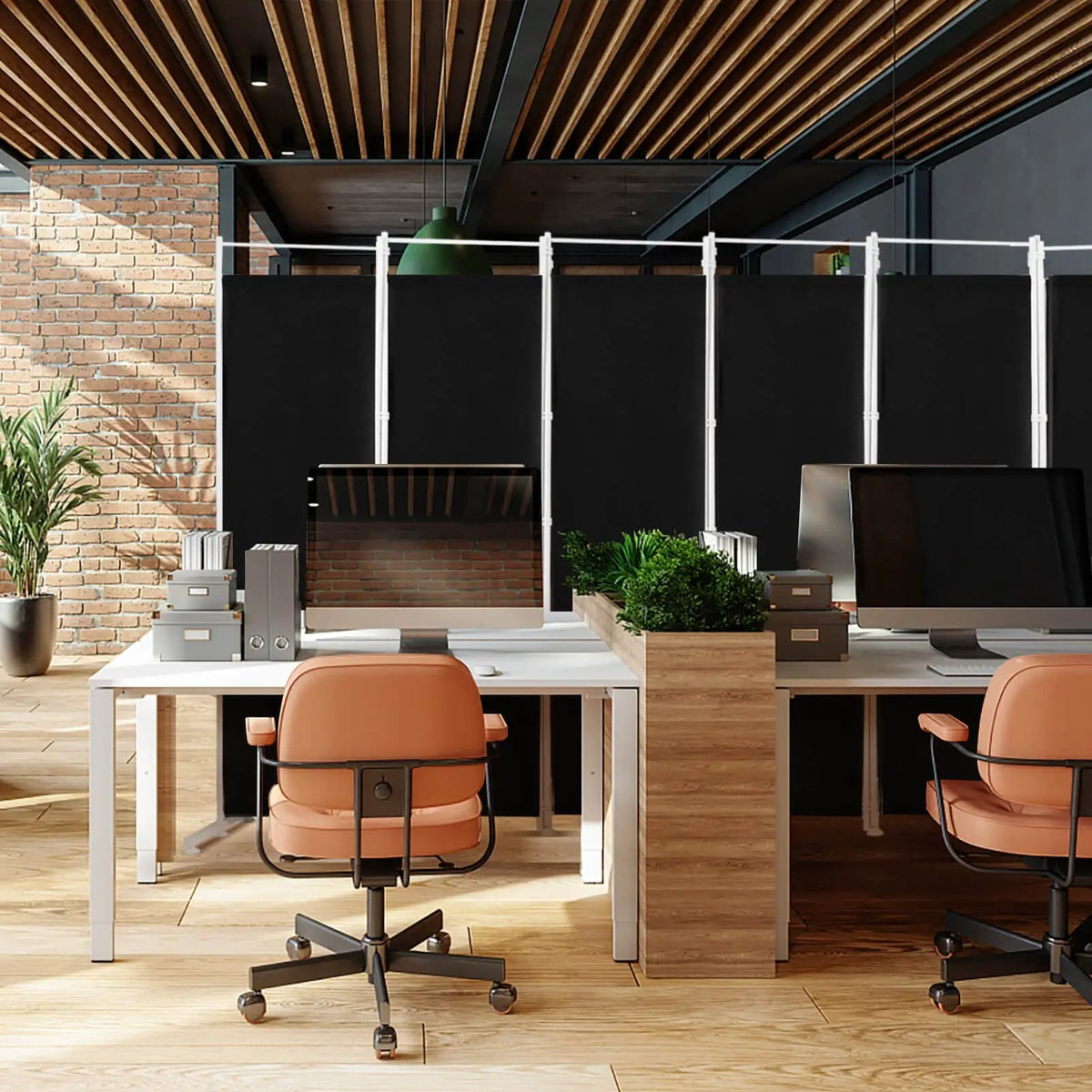 6-Panel Room Divider Folding Privacy Screen by DirectDeals