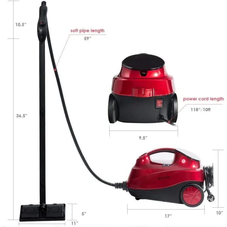 2000W Heavy Duty Multi-purpose Steam Cleaner Mop with Detachable Handheld Unit by DirectDeals