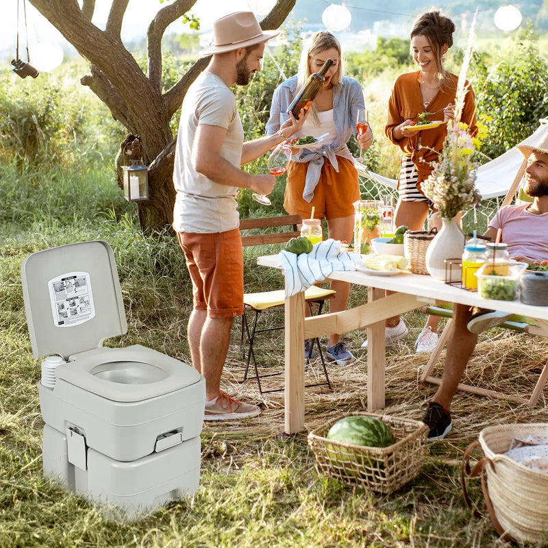 5.3 Gallon 20 L Portable Travel Toilet for Camping RV Indoor Outdoor by DirectDeals