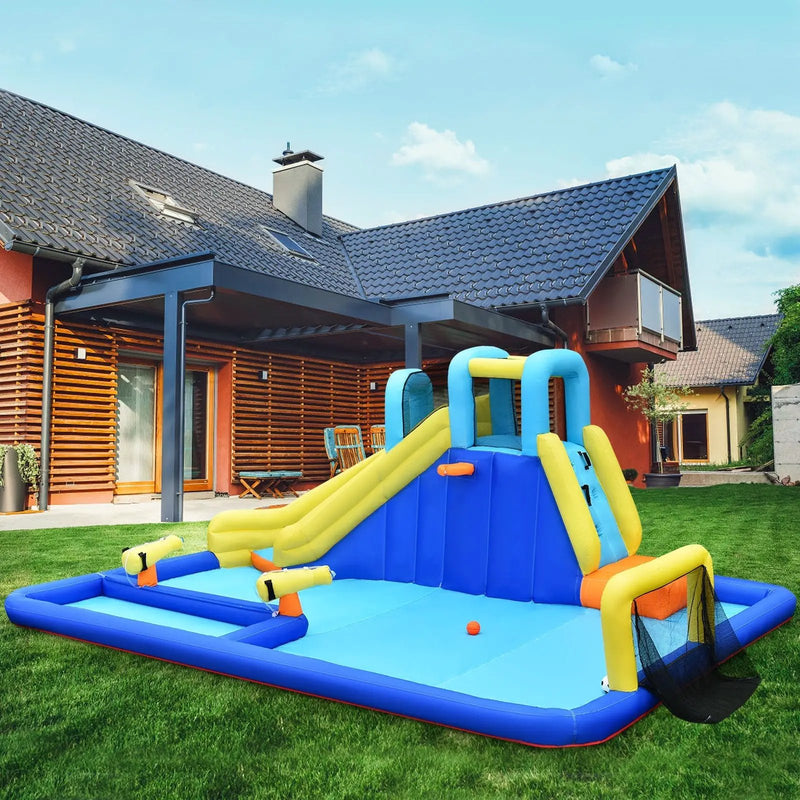 6-in-1 Inflatable Water Slide Jumping House without Blower by DirectDeals