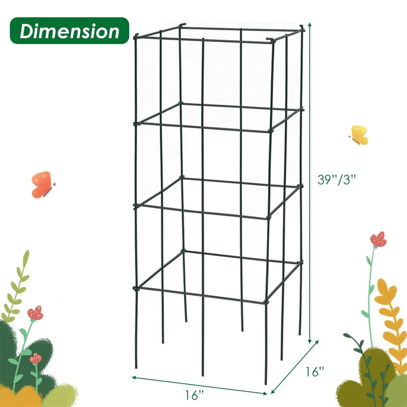 4 Pack Garden Trellis for Climbing Plants for Flower Vegetable by DirectDeals