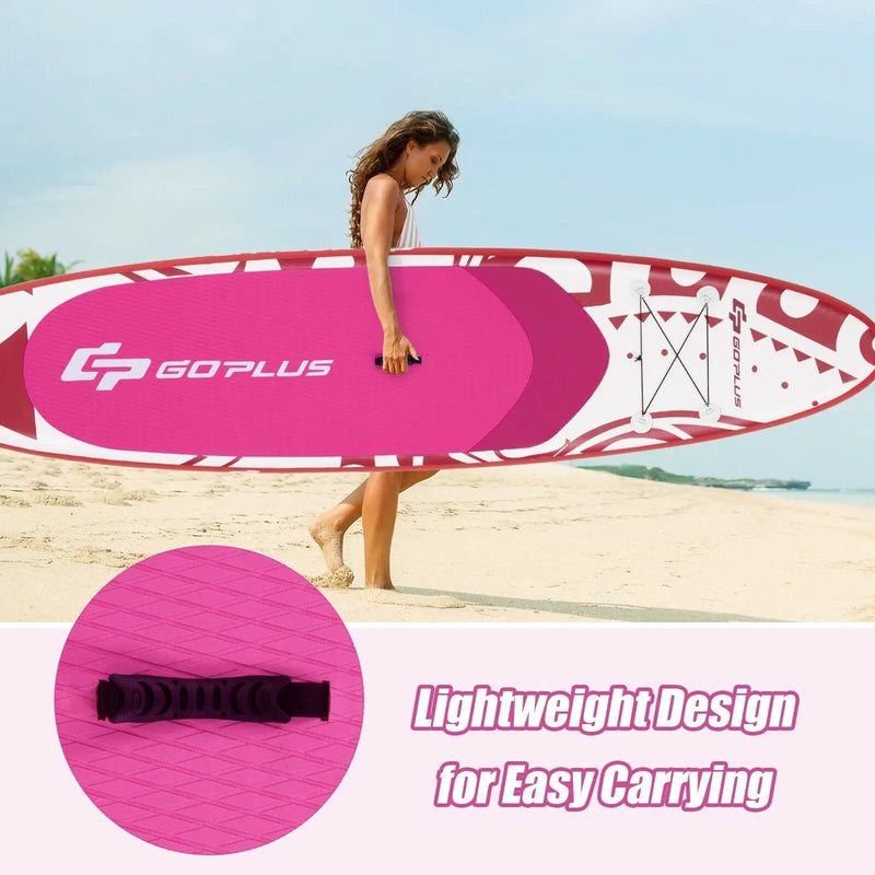 10.6 Feet Inflatable Adjustable Paddle Board with Carry Bag by DirectDeals