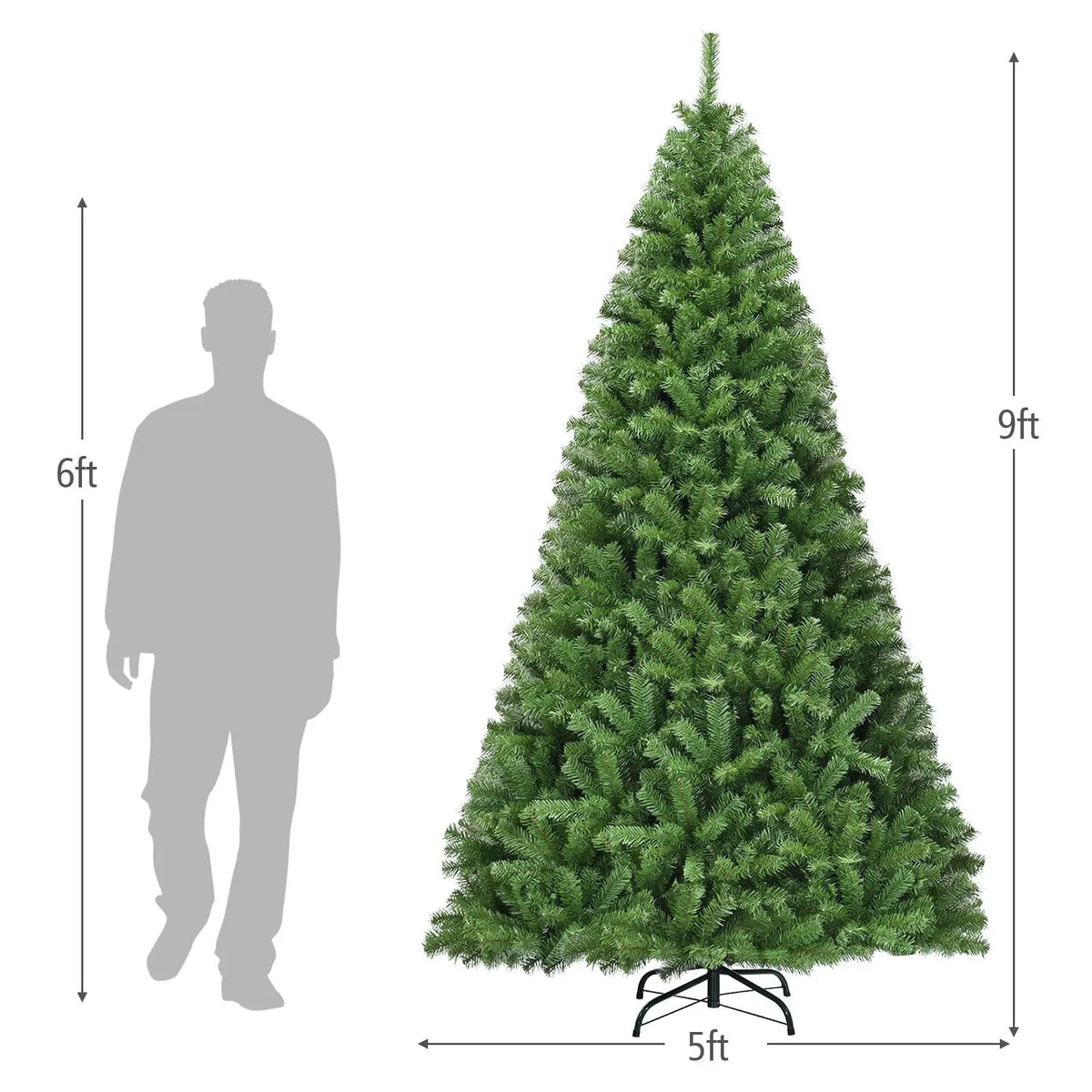 PVC Artificial Christmas Tree Premium Hinged by DirectDeals