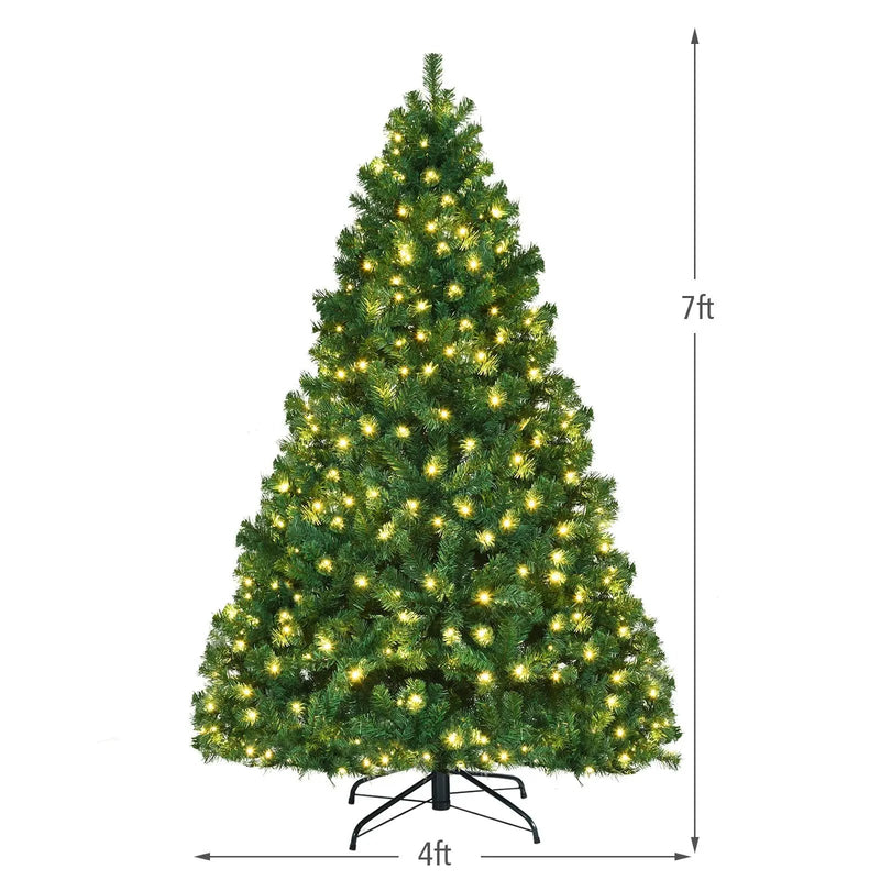 7 Feet PVC Artificial Christmas Tree with LED Lights by DirectDeals