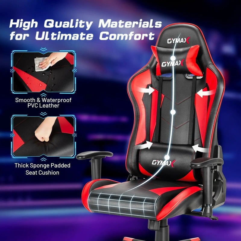 Gaming Chair Adjustable Swivel Racing Style Computer Office Chair by DirectDeals