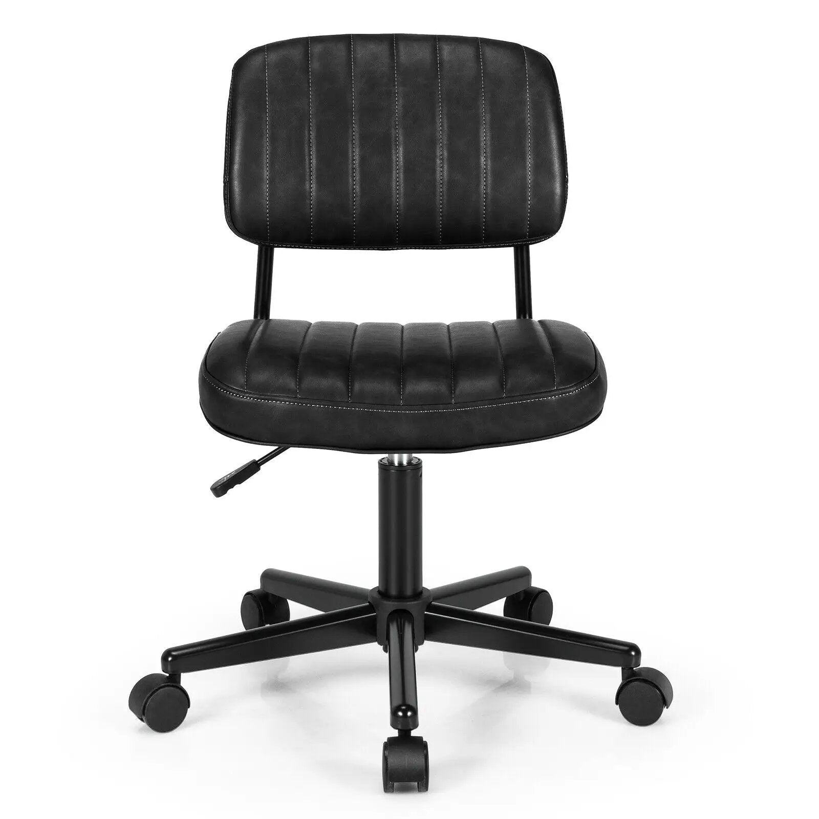 PU Leather Adjustable Office Chair Swivel Task Chair with Backrest by DirectDeals