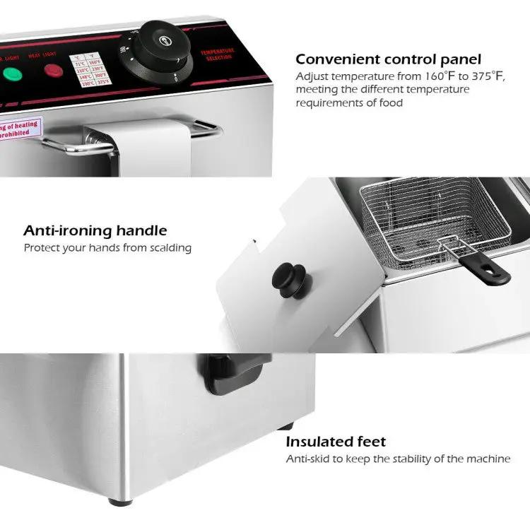 3400W Commercial Electric Fryer Dual Tank by DirectDeals