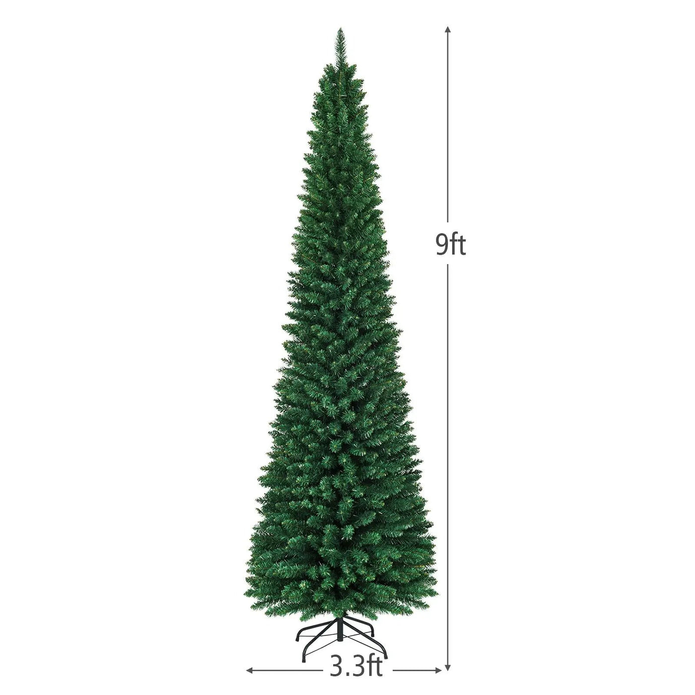 PVC Artificial Slim Pencil Christmas Tree by DirectDeals