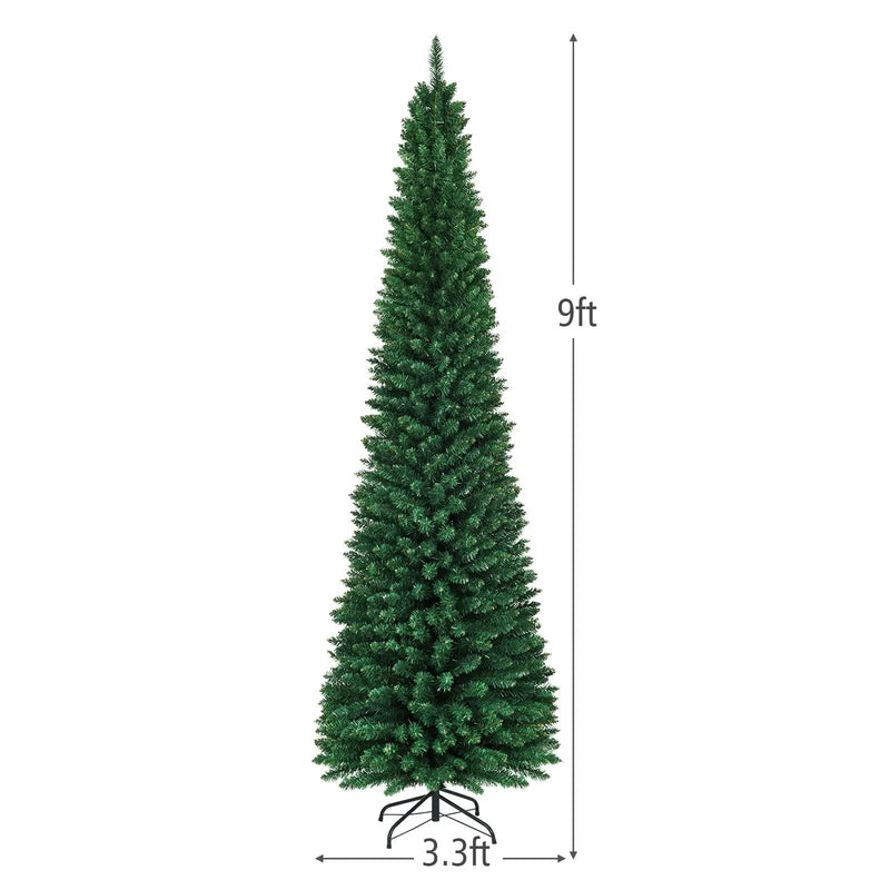 PVC Artificial Slim Pencil Christmas Tree by DirectDeals