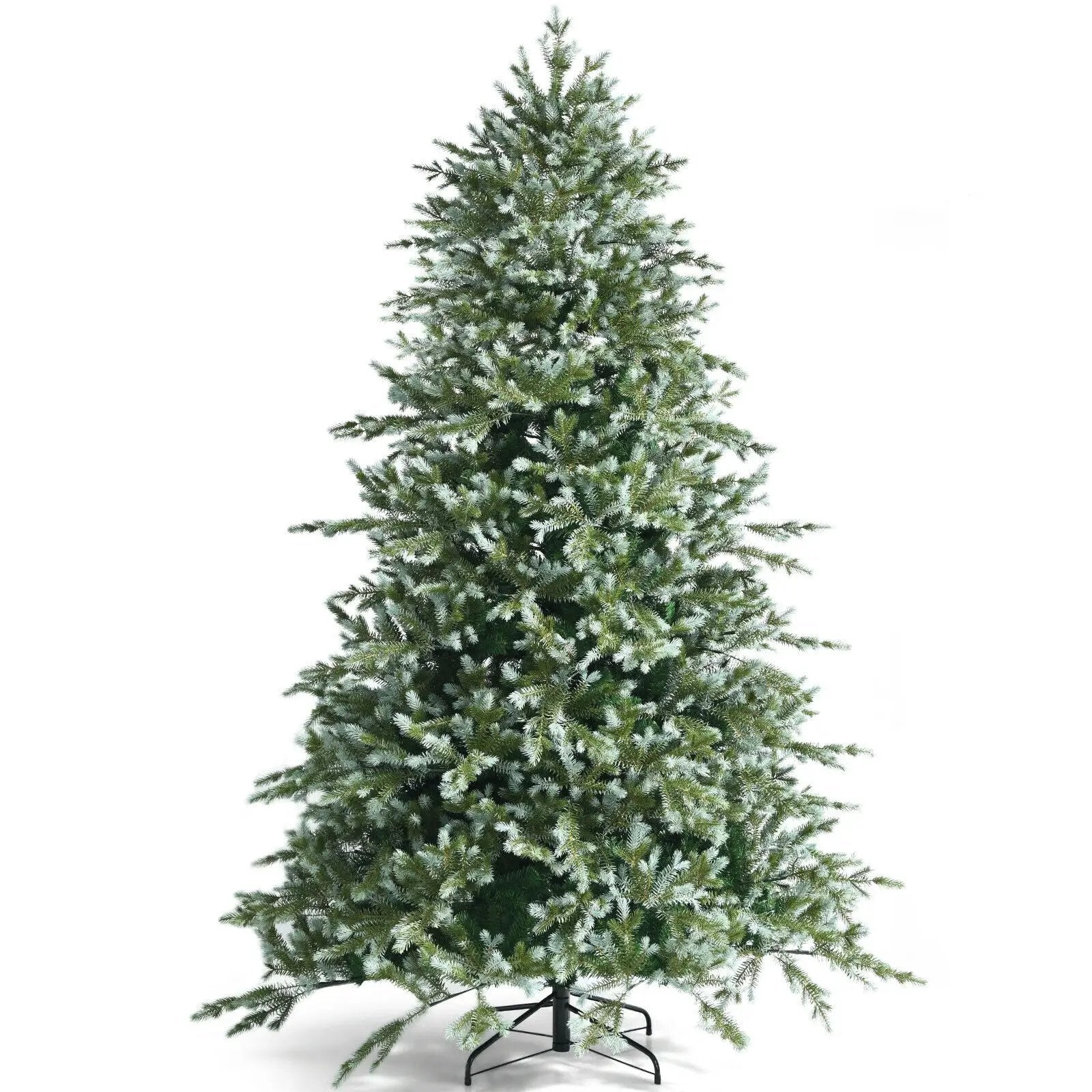 8 Feet Hinged Artificial Christmas Spruce Tree with Mixed PE and PVC Tips by DirectDeals