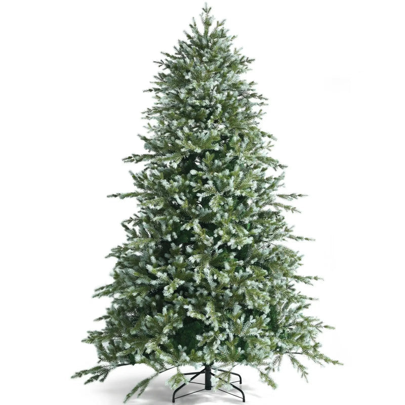 8 Feet Hinged Artificial Christmas Spruce Tree with Mixed PE and PVC Tips by DirectDeals